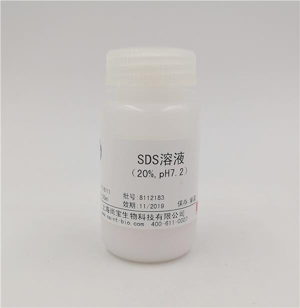 SDS溶液（20%，pH=7.2）